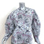 Isabel Marant Etoile Blouse Unatil Printed Cotton Size 42 Blouson-Sleeve Top