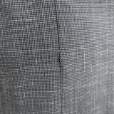 Salvatore Ferragamo Sleeveless Shift Dress Gray Wool & Pink Satin Size 44 NEW