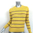 Isabel Marant Etoile Sweater Gian Yellow Striped Alpaca-Blend Size 34