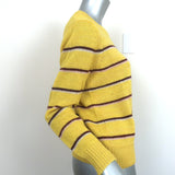 Isabel Marant Etoile Sweater Gian Yellow Striped Alpaca-Blend Size 34