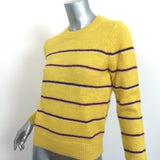 Isabel Marant Etoile Sweater Gian Yellow Striped Alpaca-Blend Size 34