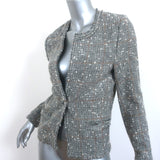 Isabel Marant Etoile Blazer Lyra Gray Checked Tweed Size 36 One-Button Jacket