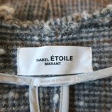 Isabel Marant Etoile Blazer Lyra Gray Checked Tweed Size 36 One-Button Jacket