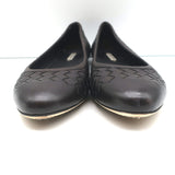 Bottega Veneta Intrecciato Leather Ballet Flats Very Dark Brown Size 39