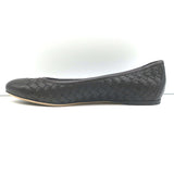 Bottega Veneta Intrecciato Leather Ballet Flats Very Dark Brown Size 39