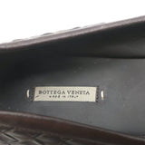 Bottega Veneta Intrecciato Leather Ballet Flats Very Dark Brown Size 39