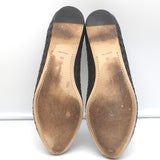 Bottega Veneta Intrecciato Leather Ballet Flats Very Dark Brown Size 39