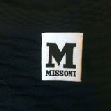 M Missoni Long Sleeve Dress Black Textured Knit Size 40