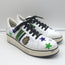 Veronica Beard Star-Embroidered Sneakers Emmerson White Leather Size 41