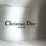 Christian Dior Star Low Top Sneakers White Leather and Gray Suede Size 37.5
