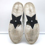 Christian Dior Star Low Top Sneakers White Leather and Gray Suede Size 37.5