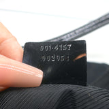 Gucci Monogram Hobo Black Patent Leather-Trim Canvas Medium Shoulder Bag