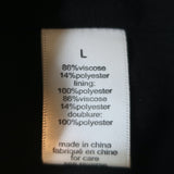 Ronny Kobo Midi Dress Astrid Black/Silver Fil Coupe Chiffon Size Large NEW