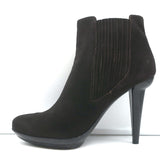 Bottega Veneta Ankle Boots Dark Brown Suede Size 41 High Heel Chelsea Booties