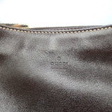 Gucci Creole Horsebit Hobo Dark Brown Leather Small Shoulder Bag