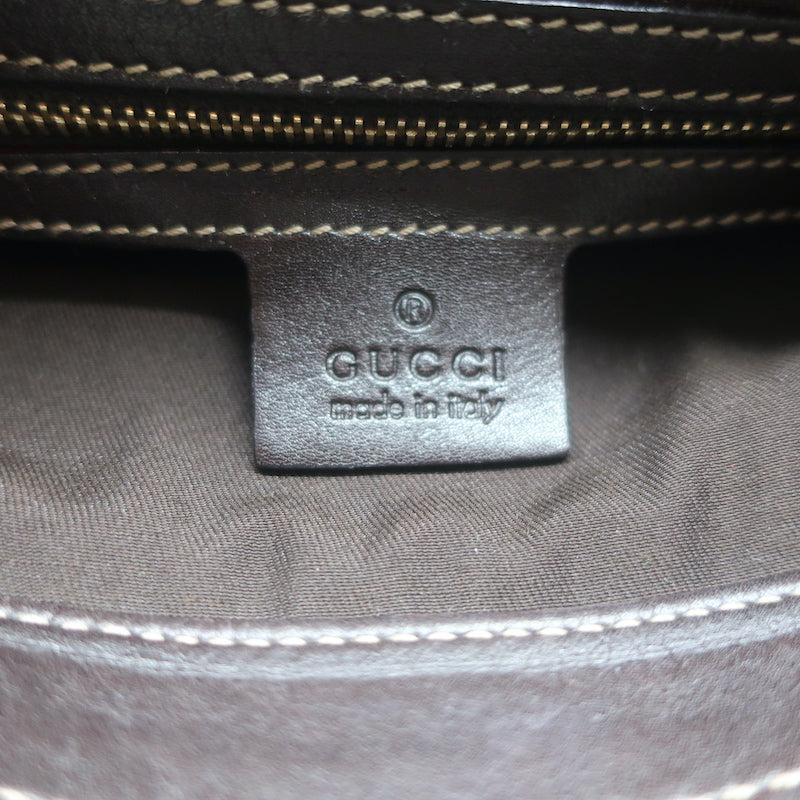 Gucci GG Monogram Horsebit Creole Shoulder Bag