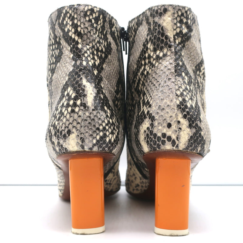 Vetements Demna Gvaslia Lighter Ankle Boots Grey Snakeskin Size 41