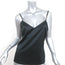 Christian Dior Boutique Camisole Black Stretch Satin Size US 10 V-Neck Tank Top