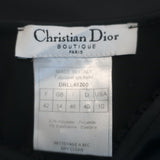 Christian Dior Boutique Camisole Black Stretch Satin Size US 10 V-Neck Tank Top
