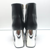 Marni Cutout-Heel Ankle Boots Black Leather Size 41