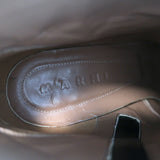 Marni Cutout-Heel Ankle Boots Black Leather Size 41