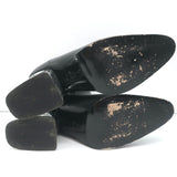 Marni Cutout-Heel Ankle Boots Black Leather Size 41