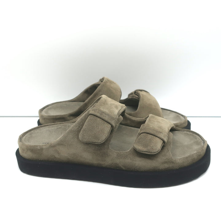 Officine Creative Chora 101 Slide Sandals Dark Taupe Suede Size 38.5 NEW