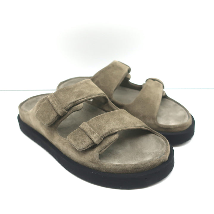 Officine Creative Chora 101 Slide Sandals Dark Taupe Suede Size 38.5 NEW