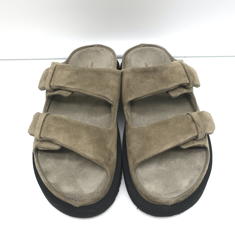 Officine Creative Chora 101 Slide Sandals Dark Taupe Suede Size 38.5 NEW
