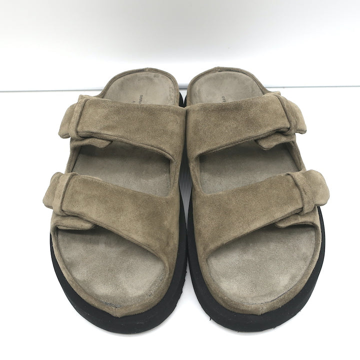 Officine Creative Chora 101 Slide Sandals Dark Taupe Suede Size 38.5 NEW