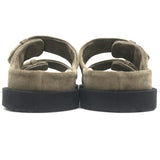 Officine Creative Chora 101 Slide Sandals Dark Taupe Suede Size 38.5 NEW