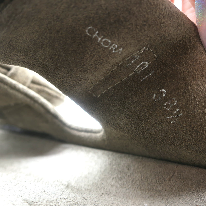Officine Creative Chora 101 Slide Sandals Dark Taupe Suede Size 38.5 NEW