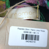 Momoni Blouse Franklin Floral Print Seersucker Size 40 Long Sleeve Top NEW