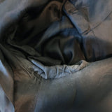 Cut25 Elbow Patch Blazer Black Leather-Trim Wool Size 36 One-Button Jacket