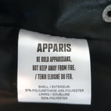 Apparis Liliane Quilted Faux Leather Puffer Jacket Black Size Large