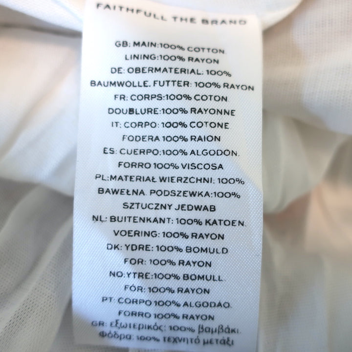 Faithfull The Brand Maxi Dress Anisha Floral Print Cotton Size Extra Small NEW