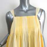 Nymane Maxi Dress Sunshine Marigold Pintucked Cotton Size Extra Small NEW