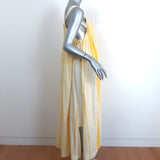Nymane Maxi Dress Sunshine Marigold Pintucked Cotton Size Extra Small NEW