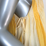Nymane Maxi Dress Sunshine Marigold Pintucked Cotton Size Extra Small NEW