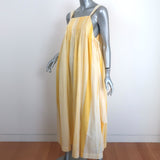 Nymane Maxi Dress Sunshine Marigold Pintucked Cotton Size Extra Small NEW