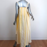 Nymane Maxi Dress Sunshine Marigold Pintucked Cotton Size Extra Small NEW