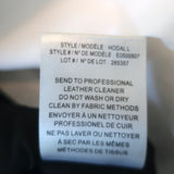 Theory Hodal Leather Overlay Top Black/White Size Small Sleeveless Blouse