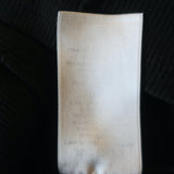 Veronica Beard Bea Ruffle Tee Black Ribbed Knit Size Small