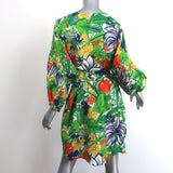 Roseanna Villa Dress Botannique Floral Print Hammered Satin Size 40 NEW