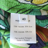 Roseanna Villa Dress Botannique Floral Print Hammered Satin Size 40 NEW