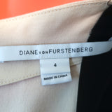 Diane von Furstenberg Sleeveless Peplum Top Eon Multicolor Colorblock Size 4