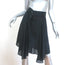 A.L.C. Belted Skirt Black Silk Chiffon Size 2
