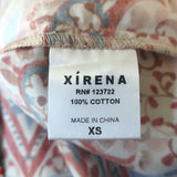 Xirena Puff Sleeve Top Jules Terra Mosaic Print Cotton Size Extra Small NEW