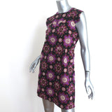 Rachel Comey Mini Dress Breva Black/Purple Medallion Print Cotton Size 2 NEW