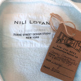 Nili Lotan Classic Crewneck Sweatshirt Sky Blue Tie Dye Size Large NEW